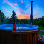 Badezuber/HotTub mit eingebautem Ofen