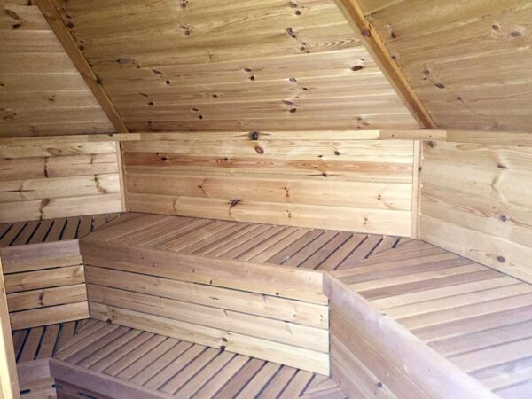 Kombinierte Grill Sauna Kota 16,5²m Saunaraum