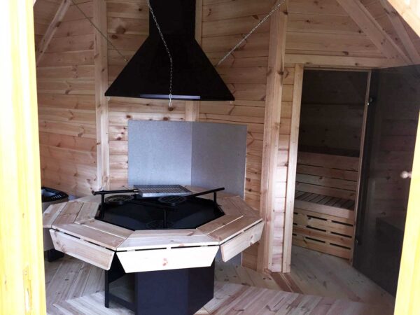 Kombinierte Grill Sauna Kota 16,5²m