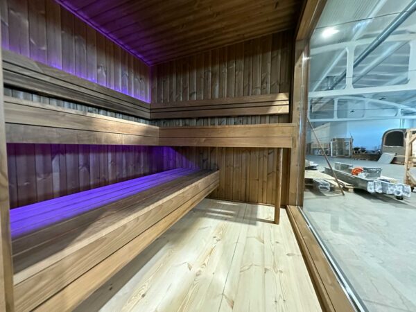 Moderne Luxus Sauna in Thermoholz in verschiedenen Varianten